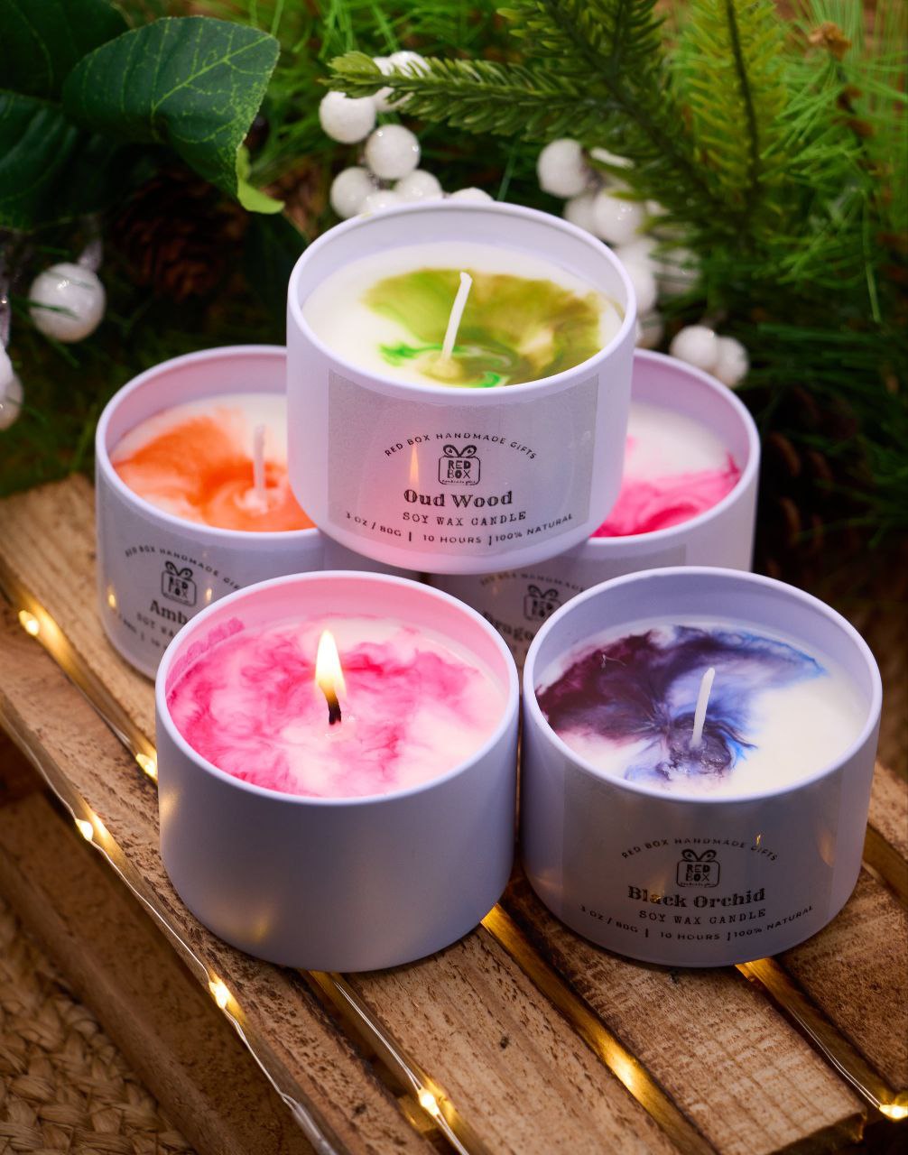 Handmade Scented Soy Candle in Metal Tin