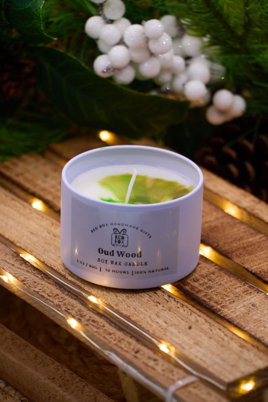 Handmade Scented Soy Candle in Metal Tin